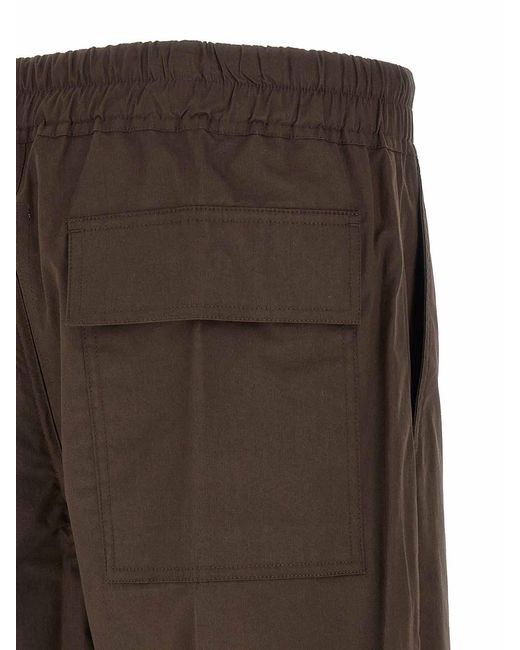 Rick Owens Brown Dietrich Drawstring Pants for men