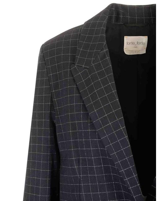 Forte_forte Black Boxy Fit Blazer