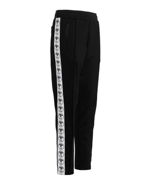 Moschino Black Double Question Mark Joggers for men
