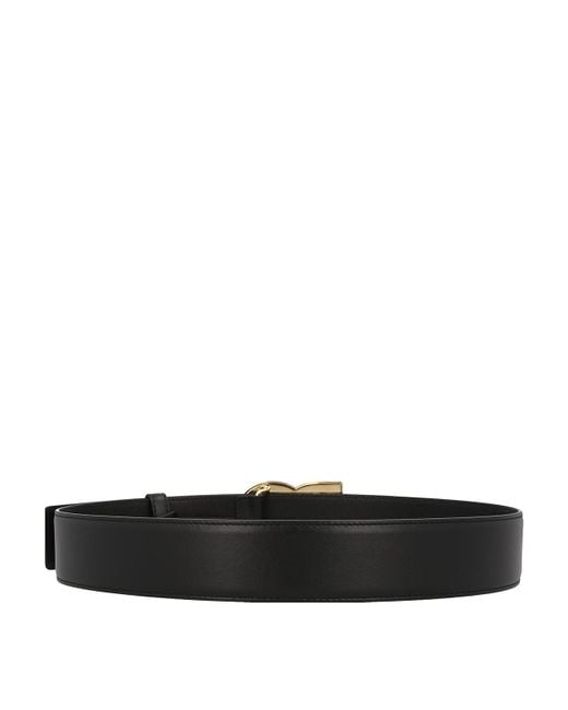 Dolce & Gabbana White Logo Belt