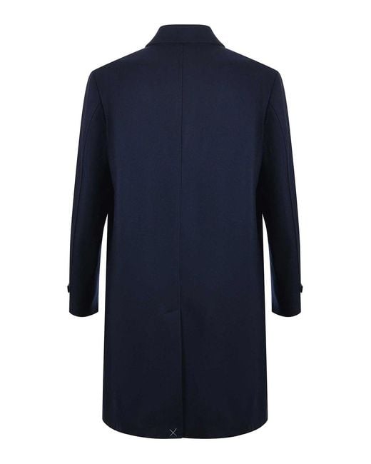 Fay Blue Wool And Cashmere Coat for men