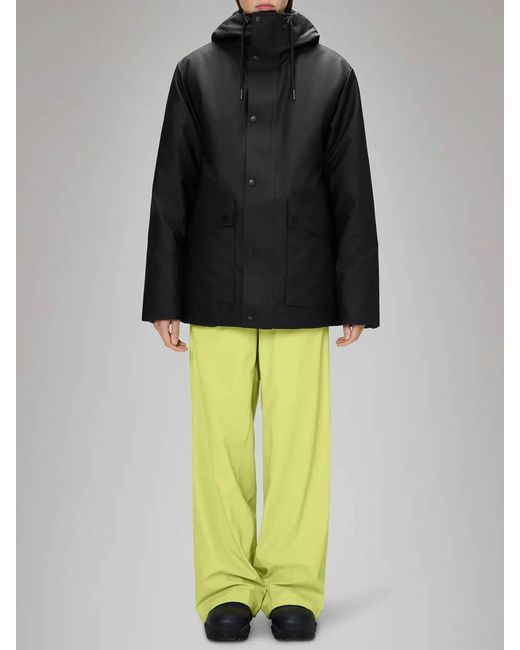 Rains Black Parka