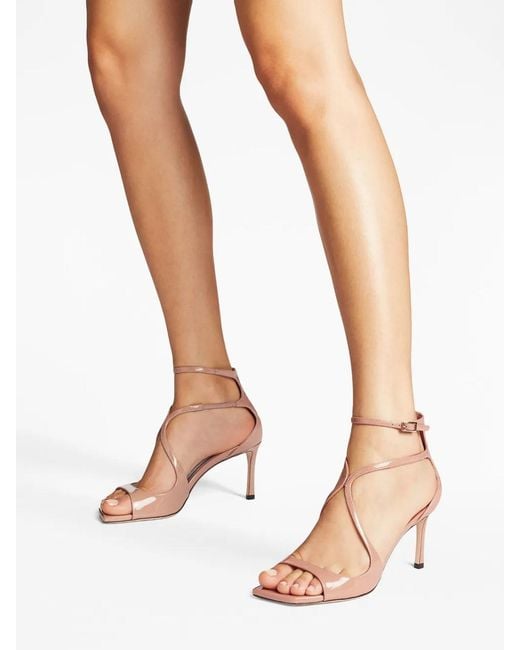Jimmy Choo Pink Azia 75Mm Sandals