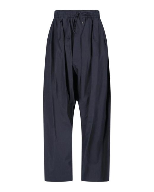 Vivienne Westwood Blue Wide Cotton Trousers for men