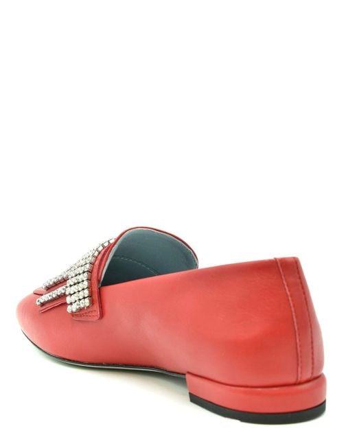 Chiara Ferragni Red Moccasins