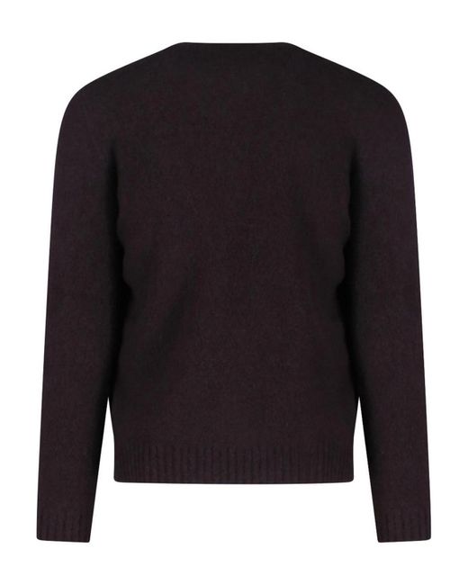 Drumohr Black Wool Sweater for men