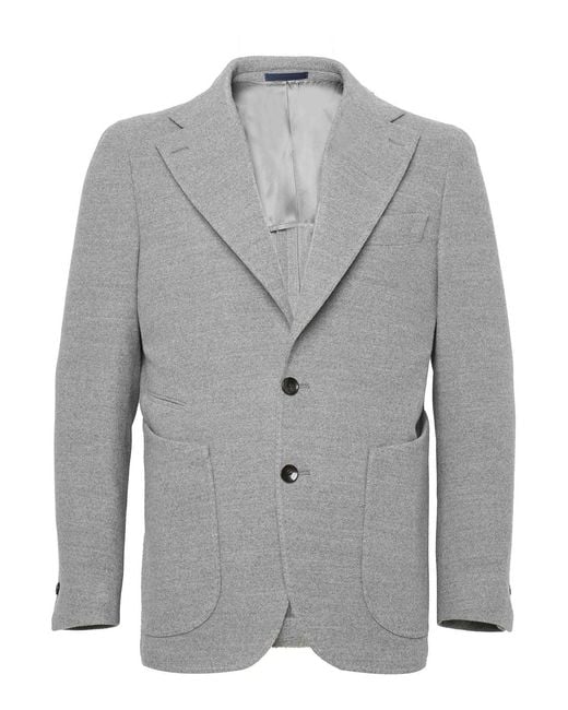 Franzese Collection Gray Skyfall 145 Micron Jacket for men