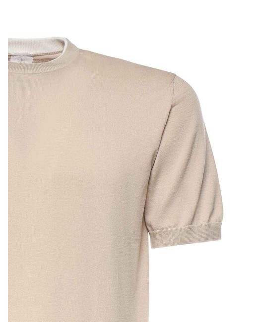 Eleventy Natural Cotton T-Shirt for men