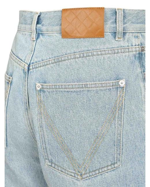 Bottega Veneta Blue Sky Bleached Wide Leg Jeans for men