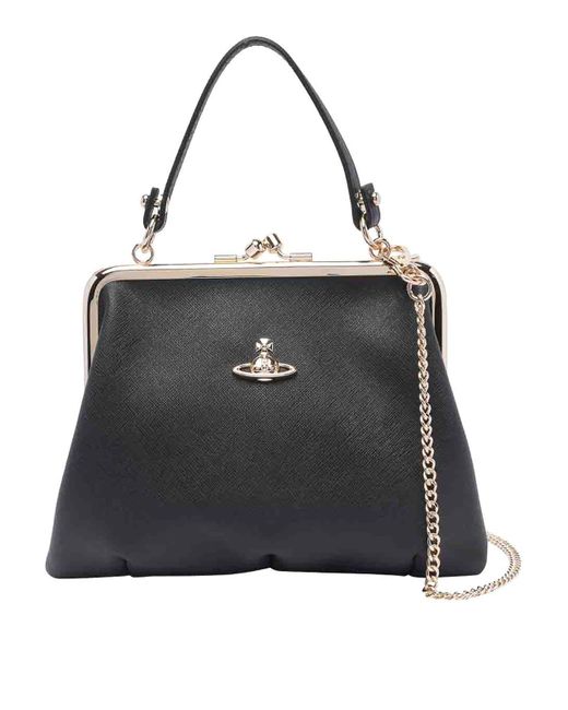 Vivienne Westwood Black Granny Handbag