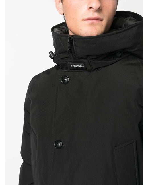 Woolrich Black Parka for men