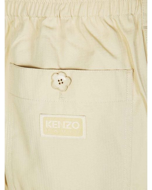 KENZO Natural Cargo Pants for men