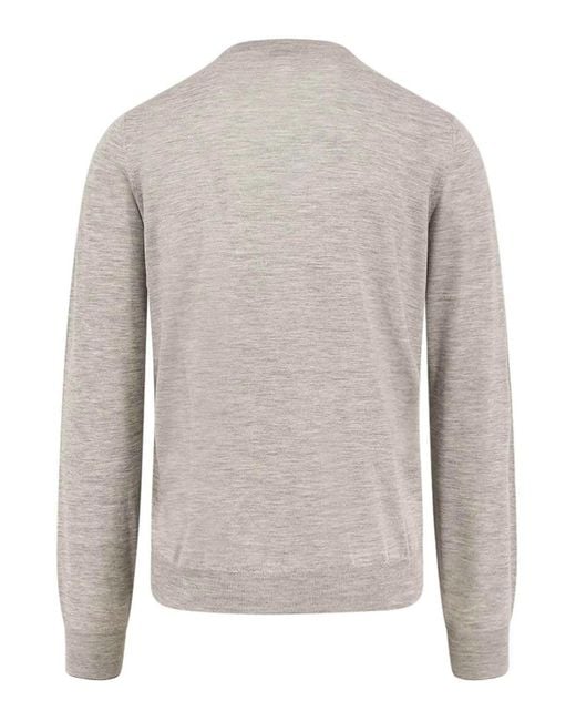 Brunello Cucinelli Gray Cashmere And Silk Shirt for men