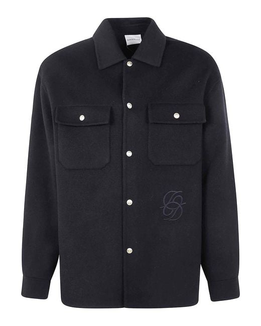 Drole de Monsieur Blue La Surchemise Laine Jacket for men