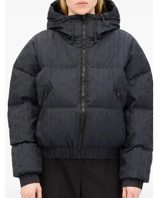 MSGM Blue Hooded Jacket