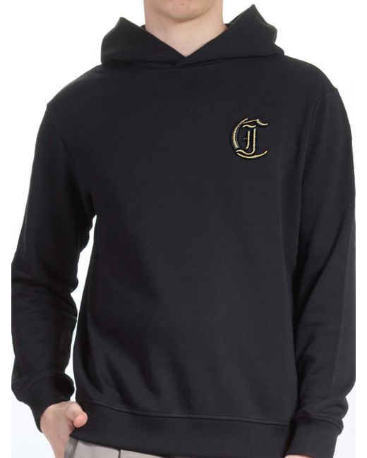 Just Cavalli Blue Jc Embroidery Lurex Sweatshirt for men
