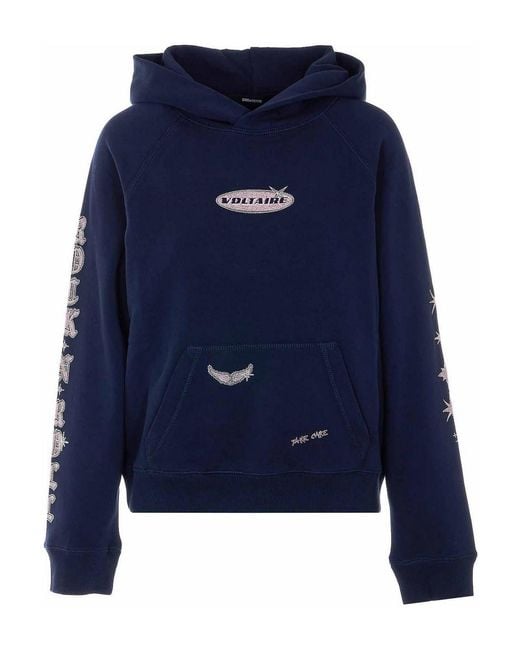 Zadig & Voltaire Blue Geogy Hoodie