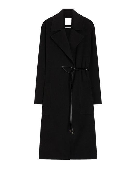 Sportmax Black Abate Belted Coat