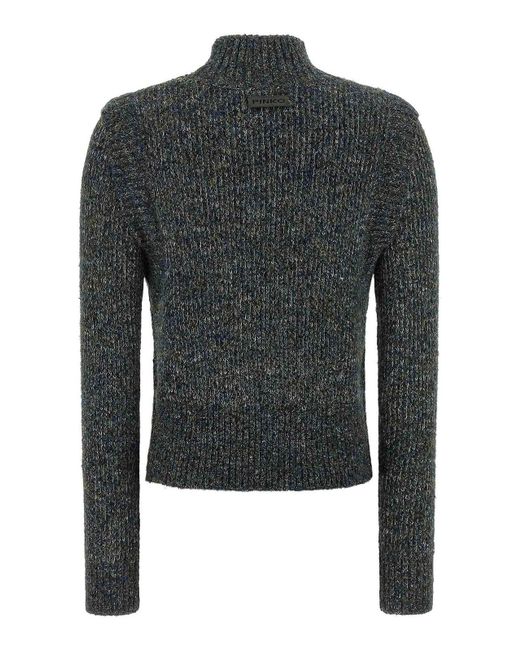 Pinko Black Mirror Image Turtleneck Sweater