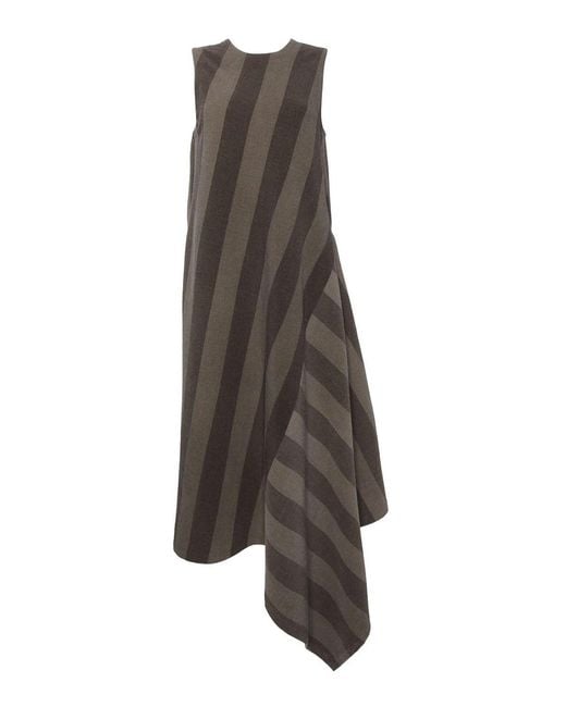 Uma Wang Gray Ardal Long Dress