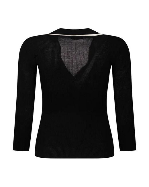 Elisabetta Franchi Black Maglia Tricot Nero/Burro