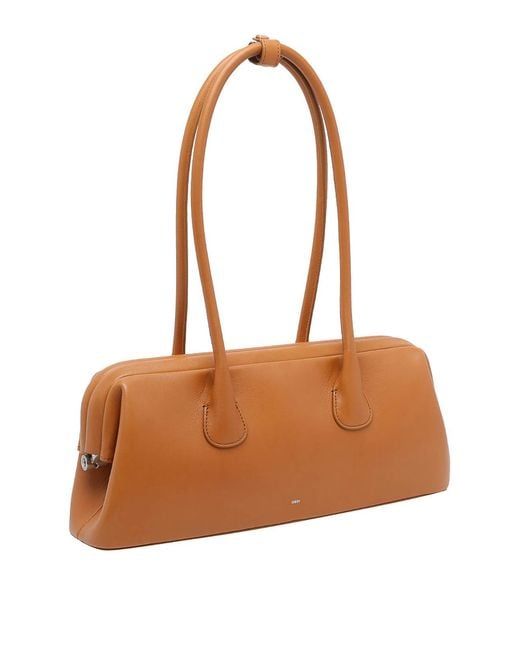 OSOI Brown Boat Wide Shoulder Bag