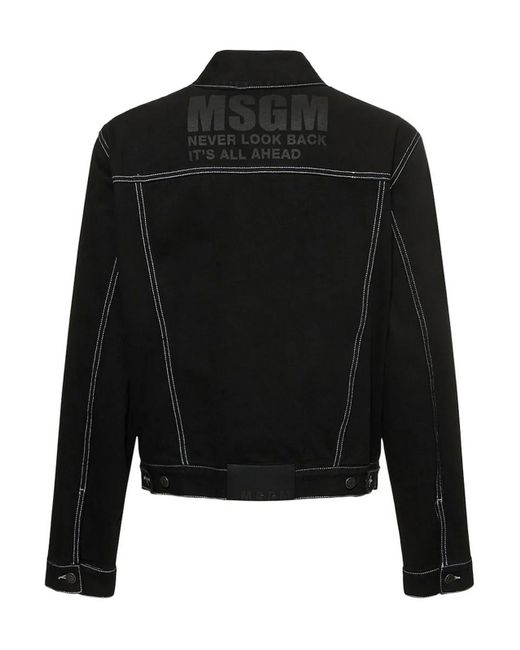 MSGM Black Jacket for men
