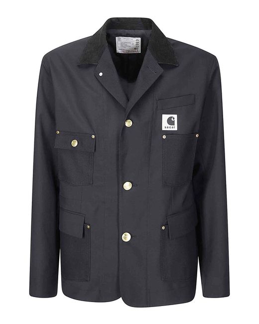 Sacai Black Carhartt Wip Suiting X Duck Jacket for men