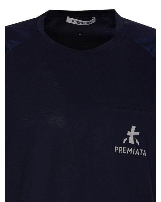 Premiata Blue Logo T-Shirt for men