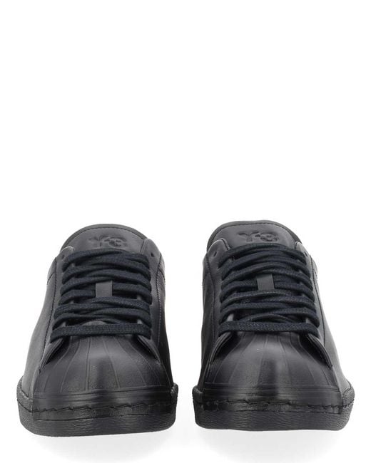 Y-3 Black Superstar Sneaker for men