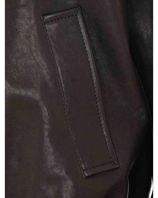 Valentino Garavani Gray Leather Jacket for men