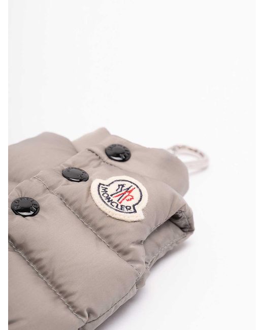 Moncler Gray 'Vest' Key Ring for men