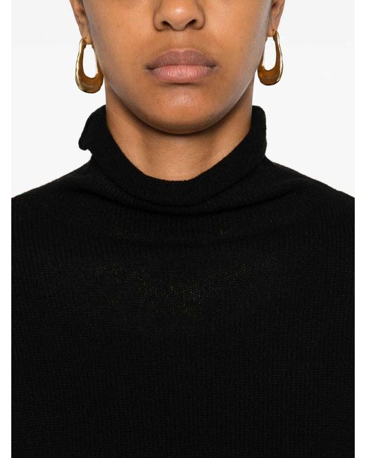 Be You Black Cashmere Turtle-Neck Sweater
