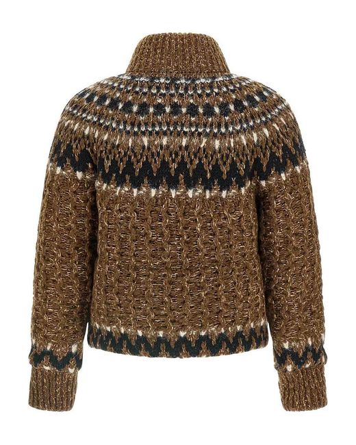 Moncler Brown 'Indren' Down Jacket for men