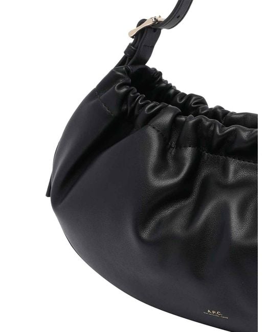 A.P.C. Black Ninon Hoop Shoulder Bag