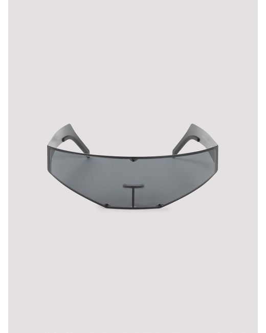 Rick Owens White Cyclops Sunglasses for men
