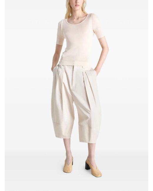 Lemaire White Seamless Trompe L'Oeil Top