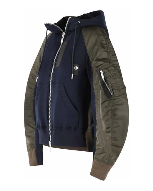 Sacai Blue Hoodie
