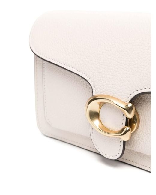 COACH Natural Tabby Chain Leather Clutch