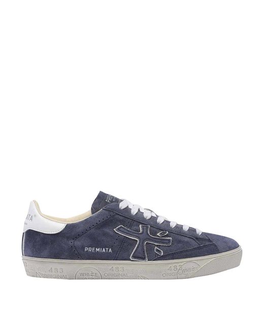 Premiata Blue Steven Sneakers for men