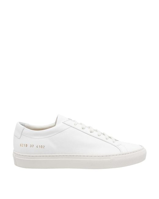 Common Projects White Achilles Premium Sneakers