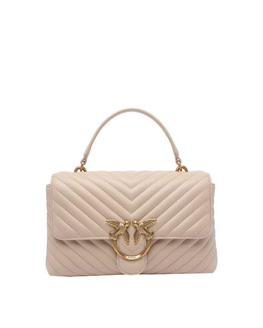 Pinko Natural Classic Love Lady Puffer Handbag