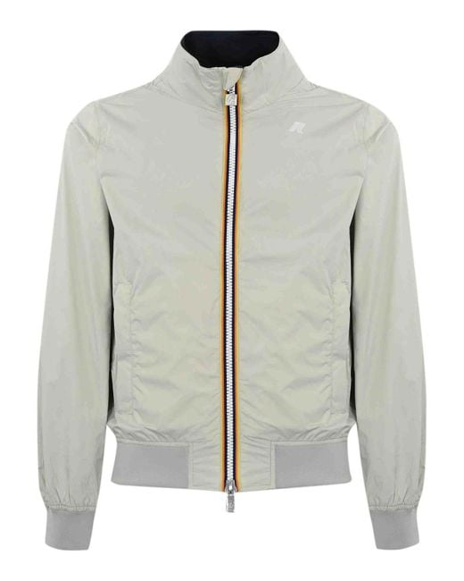 K-Way Gray Bomber Jacket for men