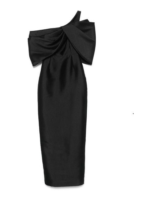 Solace London Black Davina Maxi Dress