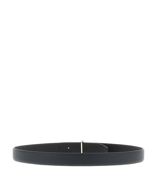 Tom Ford White Hammered Reversible Belt for men