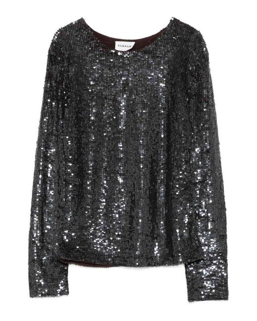 P.A.R.O.S.H. Black Sequined Top