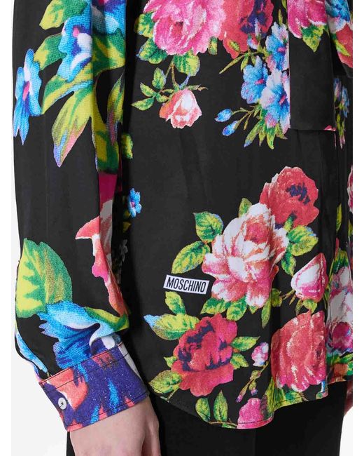 Moschino White Roses Shirt