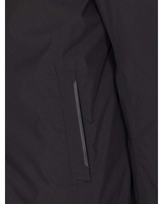 Herno Blue Down Jacket Zip Closure for men