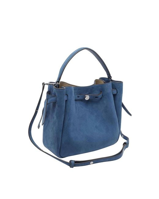 Tory Burch Blue Romy Bucket Bag