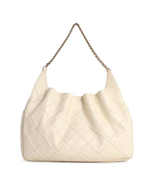 Tory Burch Natural Shopping Fleming Grande' Nappa Leather Bag
